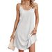 2024 European And American Cross-Border Trade Summer New Solid Color Round Neck Strap Loose Sleeveless Dress In_ecoleips.com