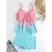 Women's Plus Size Two Piece Swimsuit Skirt Style Printed Bikini New Style For Spring/Summer/Autumn_ecoleips.com