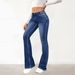 Women's Clothing Summer New Retro Washed Stretch Trousers Jeans_ecoleips.com