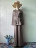 Women's Long Sleeve Top And Solid Color Long Skirt Set Elegant Comfortable Muslim Fashion Style For Spring 2025_ecoleips.com