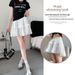 White Pure Cotton Short For Women, 2026 New Spring Ballet Style, Fluffy Pleated, High-waisted Slimming A-line Half_ecoleips.com