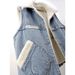 Autumn And Winter Lamb Wool Plus Velvet Thickened Patch Denim Vest Women's Loose Korean Cotton Vest Waistcoat Jacket_ecoleips.com