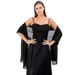 K High Quality Solid Color Banquet Shawl Bride Bridesmaid Wedding Dress Cheongsam Party Shawl Scarf Dual-use Women_ecoleips.com