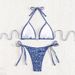 Women’s Clothing bikini swimwear new printed lace up sexy bikini beach swimsuit female_ecoleips.com