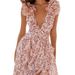 New European American Fashion Women's Clothing: Ins-style Holiday Long Dress With Pastoral Floral Pattern_ecoleips.com
