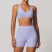 Women's Clothing Sanded Tights Beautiful Back Yoga Suit Elastic High Waist Fitness Clothes Female Running Fitness Sports Suit_ecoleips.com