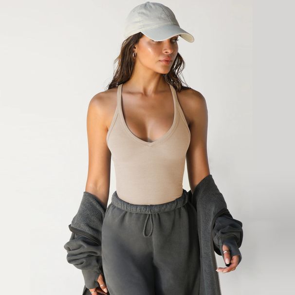 2026 Spring New Knitted Vest European And American Women's Fashion Sexy Slim-Fit Top With Inner Layer Shirt_ecoleips.com