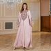 Elegant Saudi Abaya Dress – Modest Muslim Long Sleeve Maxi Dress With Rope Embroidery (Middle Eastern Islamic Fashion, Women’s Prayer Gown)_ecoleips.com
