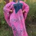 Women's Clothing Plus Size Denim Patchwork Dress With Batwing Sleeves – Elegant Long Robe For Women, Lightweight & Stylish_ecoleips.com
