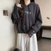 European American Style Real-shot Hooded Sweatshirt For Women, New Spring And Autumn Collection, Loose-fitting,_ecoleips.com