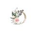 European And American Cross-border Foreign Trade Women's Floral Letter Print Round-neck Short-sleeve T-shirt Top_ecoleips.com