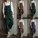 Women's Clothing Autumn And Winter Corduroy Hot Solid Color Casual Long Overalls_ecoleips.com