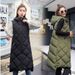 Women's Autumn And Winter Down Cotton Vest Hooded Sleeveless Cotton Waistcoat Warm Vest Mid Length Cotton Vest Women_ecoleips.com