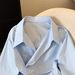 Women's Clothing Elegant British-Style Blouse For Women – Spring Loose Fit Casual Shirt With Unique Asymmetrical Design, Versatile & Stylish_ecoleips.com