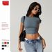 Women's Clothing Tight Quick Drying Fitness Top Yoga Clothes Running Pilates Sports T Shirt Short Sleeve_ecoleips.com