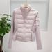 Women’s Slim-Fit Down Jacket – 91-95% White Duck Feather Fill, Lightweight Yoga & Outdoor Coat (3 Neutral Tones, Mid-Length)_ecoleips.com