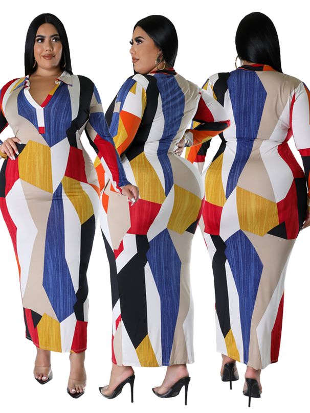 Women's Clothing Winter Women's Long Sleeved Collared Dress Plus Size Style For Women For Formal & Casual For Women_ecoleips.com