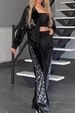 Women's Clothing Leopard Velvet Casual Fashion Sports Suit_ecoleips.com