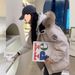 girl Qiqiuyu Navy Blue Workwear Down Cotton Jacket Parka Women Short Small Size Winter Fur Collar Thickened Coat_ecoleips.com