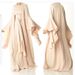 New Fashion Long Sleeve Set Muslim Satin Cardigan 1_ecoleips.com