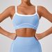 Women's Clothing White Edge Nude Outdoor Sports Underwear For Women With Shockproof High Strength Thin Shoulder Straps And Beautiful Back Yoga Vest_ecoleips.com