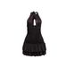 Fashionable Strapless Halter Neck Dress European American Style Summer Short Skirt Backless Ruched French Sexy Women's Clothing_ecoleips.com