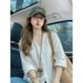 White Lace Lightweight Sun-protective Cardigan Long-sleeve Shirt For Women, Spring And Summer Niche Youthful High-end_ecoleips.com