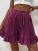 2025s Women's Outdoor Wear, Casual Wide-Leg Loose Shorts, 2025 Summer New High-Waisted Shorts For Women_ecoleips.com
