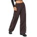 European And American New Personalized Two Side Drawstring Leisure Elastic Waist Multi Color Long Pants_ecoleips.com