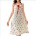 Aria Basics Aria Basics European And American Cross-Border Sexy Casual Strap Nightdress For Women With Tie, Heart Print, High-End Comfortable_ecoleips.com