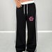 Women's Wide Leg Sweatpants Soft Comfortable Hibiscus Print Summer Bottoms European American Style 6016_ecoleips.com