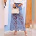 Trendy Lace Trim Denim Skirt For Women - High Waist A-Line Mini Skirt With Feminine Details (White/Black/Blue, S/M/L/XL/XXL)_ecoleips.com