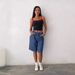 European Fit Mid-Rise Denim Bermuda Shorts – Non-Stretch Vintage Washed (Light Blue/Indigo/Charcoal, S-XXL)_ecoleips.com