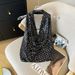 Summer New Arrival Women's Sexy Halter Neck Backless Sequined Short T-Shirt Real Photos in Stock 2025 Fashion Top for Ladies_ecoleips.com