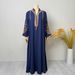 Women's Clothing Modest Abaya Dress Exquisite Muslim Embroidered Kaftan Dress – Elegant Jalabiya Robe With Traditional Embroidery_ecoleips.com