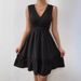2023 Independent Station Cross-Border New Hot Lace Trim Patchwork Pleated V-Neck Sexy Backless Dress_ecoleips.com