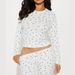 Women's Clothing Casual Flower Round Neck Long Sleeve Trousers Set Comfortable Home Wear Spring_ecoleips.com