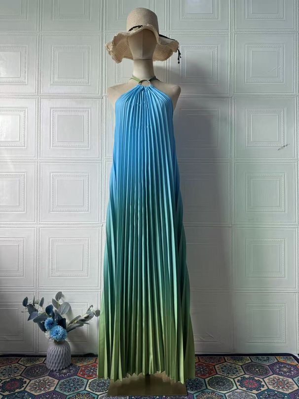 Women's Sleeveless Maxi Dress European American Style Light Luxury Design For Autumn_ecoleips.com