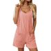 Summer Casual Fashion Women's Twist Striped Knit Jumpsuit Overalls American Style Clothing For Women_ecoleips.com