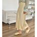 ForloveNancy Summer A-Line Polyester Pencil Skirt - High Waist Office Skirt With Elegant Drape, Comfort Stretch_ecoleips.com