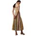 European And American Style Linen Printed Camisole Dress Women's Casual Summer Spring INS Style Vacation Dress_ecoleips.com