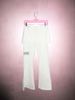 Women's Patterned Printed Faux Leather Two Piece Flared Trousers Spring European And American Fashion Casual Style_ecoleips.com