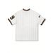 2025 Cross-Border European And Sports Style Hot Girl American Retro Loose Street V-Neck Striped Short Sleeve T-Shirt Top_ecoleips.com