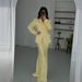 Autumn/Winter Women's Slim Fit Solid Color Fashion Set with European And American Casual Design Satin Long Skirt And Suit Jacket_ecoleips.com