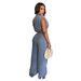 Women's Clothing Slim Fit Washed Denim Jumpsuit For Women Straight Loose Style Elastic For Formal & Casual For Women_ecoleips.com