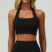 Women's Backless Halter Neck Sports Bra Quick Drying Fitness Push Up Yoga Vest Breathable Lightweight Running Bra 6116_ecoleips.com