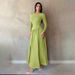 Women's Clothing Fashionable And Elegant Elegant Long-Sleeve Knit Dress For Women – Wrinkle-Resistant A-Line Midi Dress (Beige/Black/Red) – S/M/L/XL_ecoleips.com