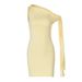 Women's Clothing Women's Slim Hip Body Dress European American Style Casual Fashion Summer Sleeveless One Shoulder Tie Up_ecoleips.com