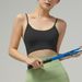 New Women's Seamless Yoga Vest Thin Strap Sports Fitness Underwear Comfortable Semi Fixed Cups Slimming Shockproof_ecoleips.com