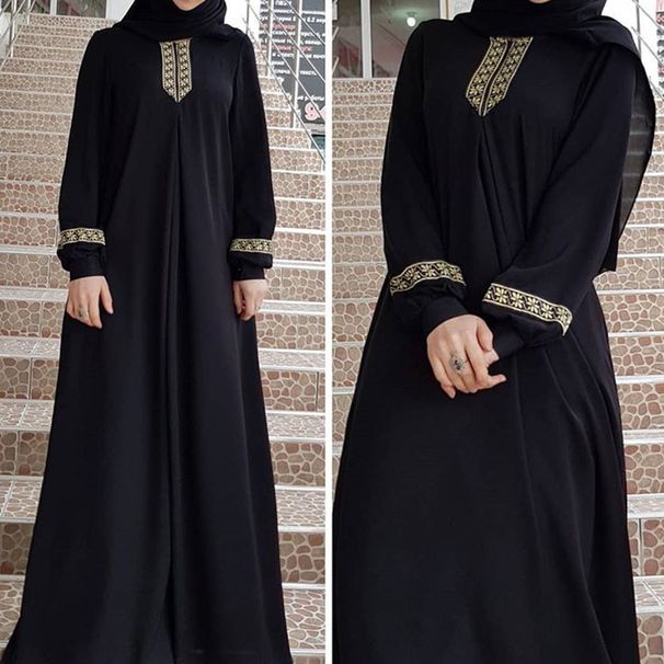 black islamic abayas muslim women clothing turkey long robe moroccan caftan isla aftan ramadan abaya for women dubai_ecoleips.com